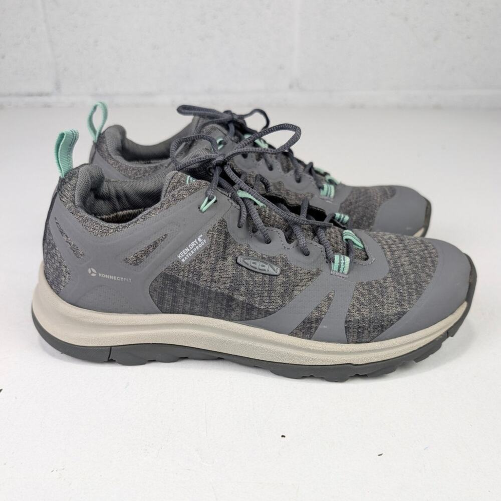 Keen Women's 7.5 Terradora II Hiking Sneakers - Gray/Mint